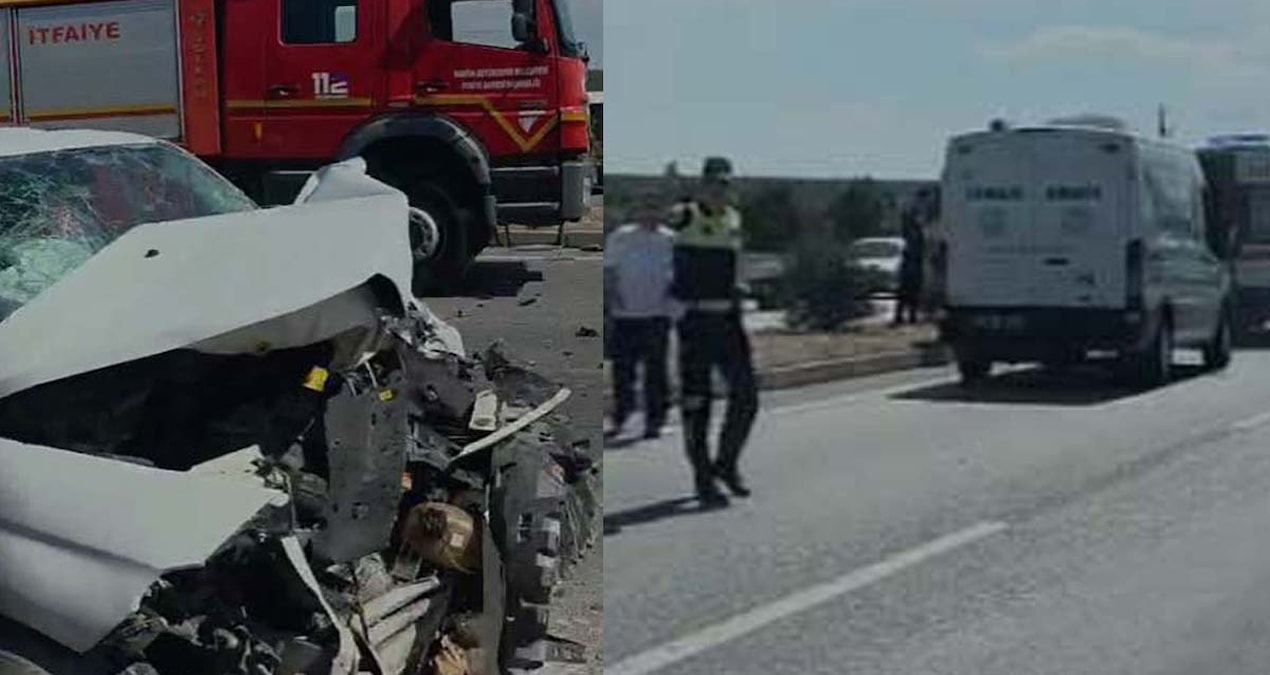 kizlarini universiteye kaydettirmek icin yola cikan aile kaza yapti BBvr4G7k